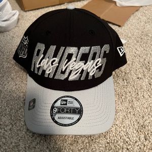 Las Vegas Raiders New Era 9FORTY NFL Draft Hat Black Snapback Adjustable NWT